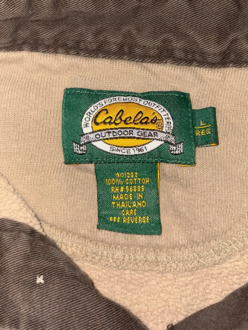 Vintage Men's Cabela's 100% Cotton Shirt (Size Large)
